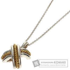 Tiffany Signature Necklace Silver Yellow Gold Co